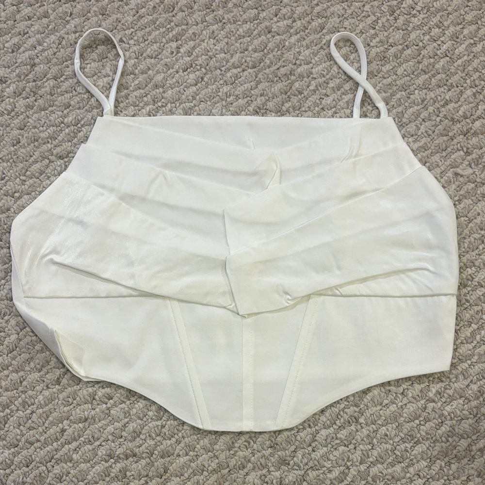 Anthropology Elodie Cream Women's Bustier Top